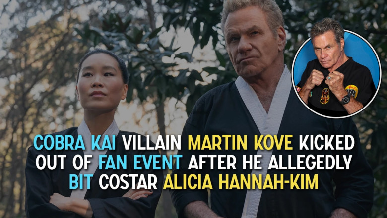 Cobra Kai Star Martin Kove Escorted Out of Convention After Biting Incident With Alicia Hannah-Kim