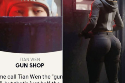 Tian Wen is hiding it behind that door